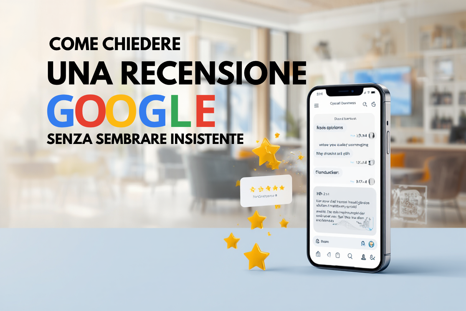 Come chiedere una recensione Google senza sembrare insistente