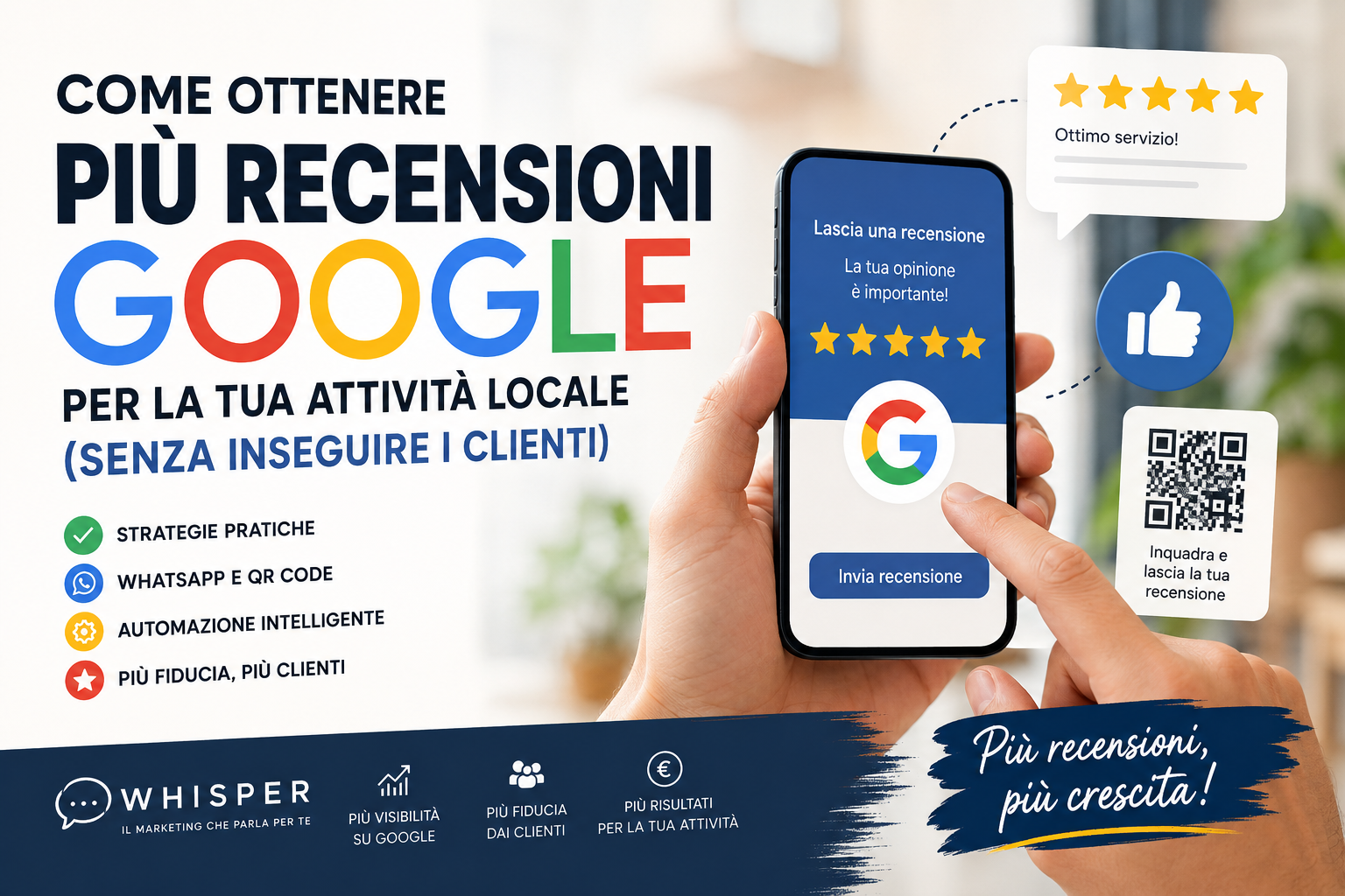 Come ottenere più recensioni Google